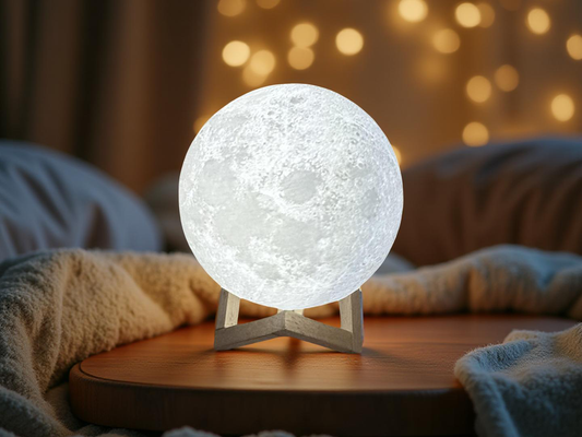 Lună Magică 3D - Lumina care aduce atmosfera în camera ta!